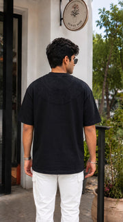 Tonal Baroque Collar Tee
